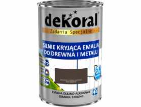 Emalia ftalowa Emakol Strong brązowy ciemny mat 0,9 L DEKORAL