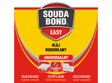 Zdjęcie: Klej budowlany Soudabond Easy z aplikatorem Genius Gun 750 ml SOUDAL