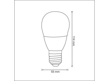 Zdjęcie: Żarówka Smart LED G55 RGB + 3000K E27 330 lm, 4,5 W, sterowana pilotem POLUX