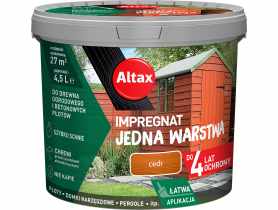 Impregnat Jedna Warstwa 4 lata 4,5 L cedr ALTAX