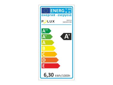 Zdjęcie: Żarówka LED F40 E14 6,3 W 560 lm pc+aluminium POLUX