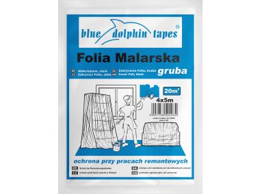 Zdjęcie: Folia malarska gruba 4 x 5 m BLUEDOLPHIN