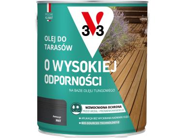 Zdjęcie: Olej do tarasów o wysokiej odporności Antracyt 2,5L V33