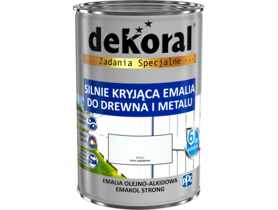 Emalia ftalowa Emakol Strong biały 0,9 L DEKORAL