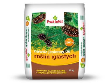 Zdjęcie: Nawóz do roślin iglastych worek 25 kg FRUKTOVIT