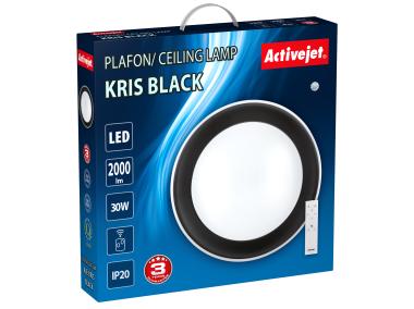 Zdjęcie: Plafon LED Aje-Kris Black + pilot ACTIVEJET