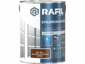 Emalia chlorokauczukowa brązowy orzechowy RAL8011 5 L RAFIL