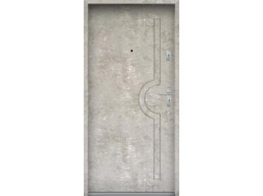 Zdjęcie: Drzwi wejściowe do mieszkań Bastion N-03 Beton naturalny 90 cm lewe ODO KR CENTER