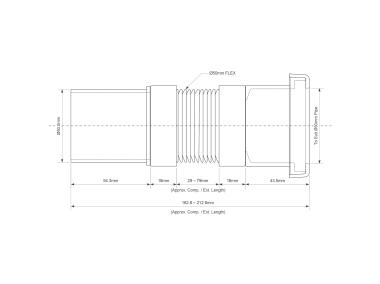 Zdjęcie: Złączka montażowa harmonijkowa Miniflex 50x50 mm MCALPINE