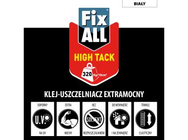 Zdjęcie: Klej uszczelniacz hybrydowy Fix All High Tack 125 ml biały SOUDAL