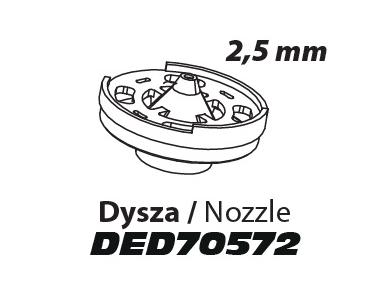 Zdjęcie: Dysza 2,5 mm do DED7057 DEDRA