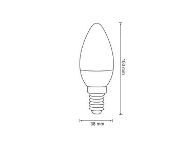 Zdjęcie: Żarówka LED C37 E14 6 W 640 lm pc+aluminium POLUX