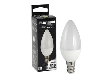 Zdjęcie: Żarówka LED C37 E14 6 W 640 lm pc+aluminium POLUX