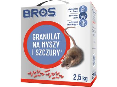 Zdjęcie: Granulat na myszy i szczury 2,5 kg BROS