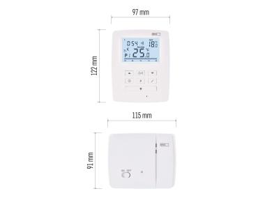 Zdjęcie: Termostat bezprzewodowy, pokojowy, programowalny z OpenTherm, P5611OT EMOS
