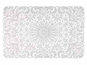 Podkładka stołowa Lace 30x45 cm biały UNIGLOB