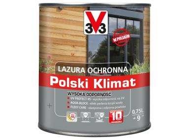 Zdjęcie: Lazura ochronna Polski Klimat Wysoka Odporność Dąb złocisty 0,75 L V33