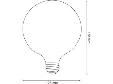 Zdjęcie: Żarówka dekoracyjna G125 E27 8 W clear POLUX