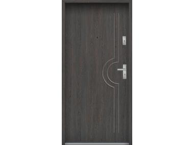 Zdjęcie: Drzwi wejściowe do mieszkań Bastion N-03 Wenge deska 80 cm lewe OSP KR CENTER