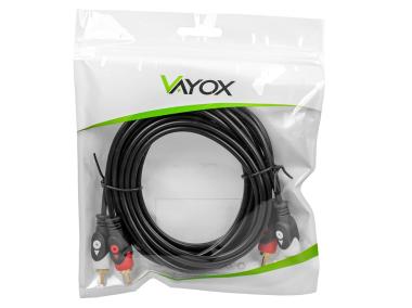 Zdjęcie: Kabel 2x RCA wtyk - 2x RCA wtyk 3m (LB0020) VA0159-3 VAYOX