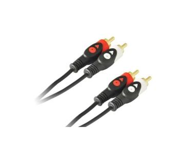 Zdjęcie: Kabel 2x RCA wtyk - 2x RCA wtyk 3m (LB0020) VA0159-3 VAYOX