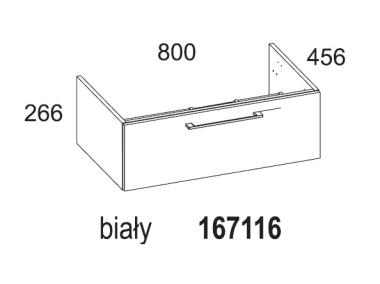 Zdjęcie: Szafla podumywalkowa Modo Slim 80 cm biała ELITA