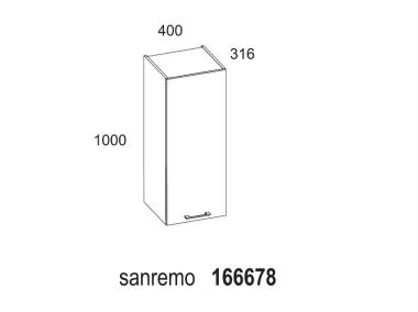 Zdjęcie: Szafka wisząca Modo 40 cm sanremo D4702 ELITA