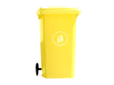 Zdjęcie: Kosz pojemnik na odpady 240 L żółty MIRPOL
