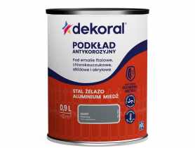 Podkład antykorozyjny szary RAL7045 - 0,9 L DEKORAL