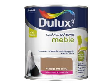 Zdjęcie: Farba akrylowa Szybka Odnowa Meble vintage miodowy 0,75 L DULUX