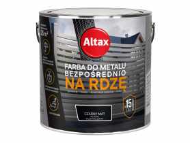 Farba do metalu 2,5 L czarny mat ALTAX