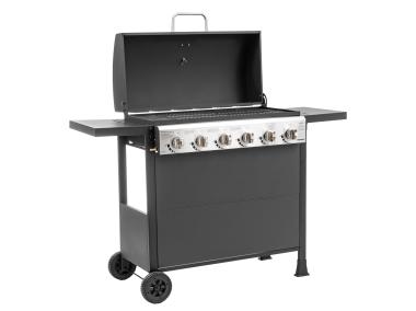 Zdjęcie: Grill gazowy 6 palnikowy z planchą 2.63 kW Brenner G6 BBQ Line MIRPOL