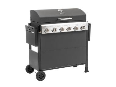 Zdjęcie: Grill gazowy 6 palnikowy z planchą 2.63 kW Brenner G6 BBQ Line MIRPOL