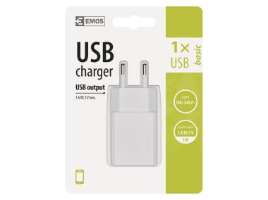 Zdjęcie: Zasilacz USB Basic 1A, 5W max EMOS