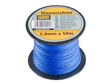 Zdjęcie: Sznurek murarski 2 mm - 50 m niebieski HARDY