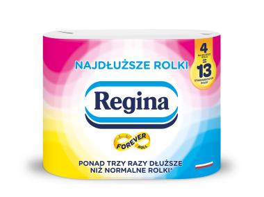 Zdjęcie: Papier toaletowy 4 szt. najdłuższe rolki REGINA