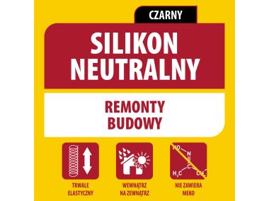 Zdjęcie: Silikon neutralny 280 ml czarny SOUDAL