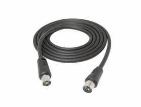 Kabel antenowy TV-VIDEO 1,5 m czarny (LB0158) VA0214-1,5 VAYOX