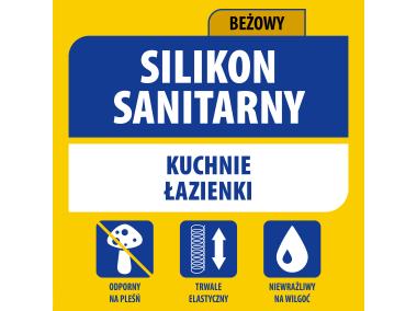 Zdjęcie: Silikon sanitarny 280 ml beżowy SOUDAL