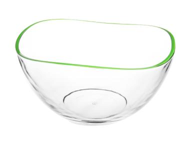 Zdjęcie: Salaterka 21 cm zielone obrzeże GLASMARK