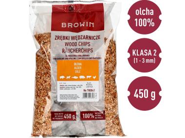 Zdjęcie: Zrębki do wędzenia/grillowania, olcha, 450 g BROWIN