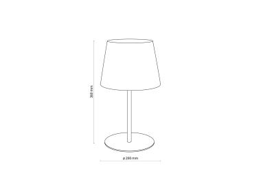 Zdjęcie: Lampka nocna Maja gray 1xE27 2934 TK LIGHTING