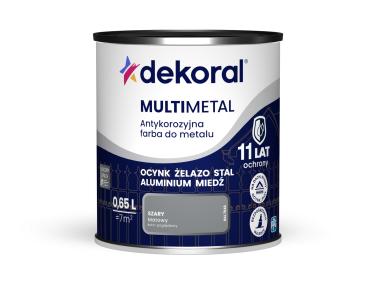 Zdjęcie: Farba do metalu Multimetal szara 0,65 L DEKORAL