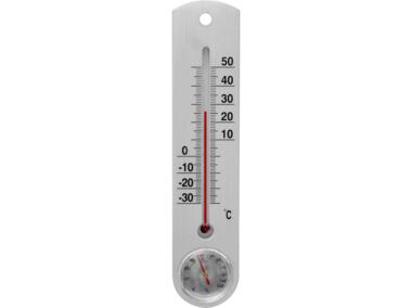 Zdjęcie: Termometr uniwersalny srebrny z higrometrem BIOTERM