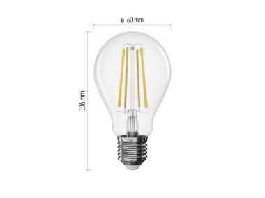 Zdjęcie: Żarówka LED Filament A60 E27 7,5 W (75 W) 1055 lm neutralna biel, ściemnialna EMOS