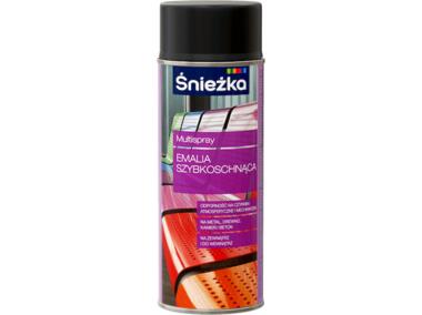 Zdjęcie: Spray emalia szybkoschnąca Multi czarny 9005 400 ml ŚNIEŻKA