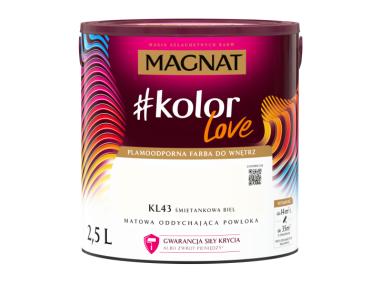 Zdjęcie: Farba plamoodporna kolorLove KL43 śmietankowa biel 2,5 L MAGNAT