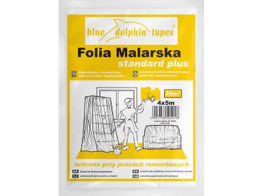 Zdjęcie: Folia malarska 4 m x 5 m BLUEDOLPHIN