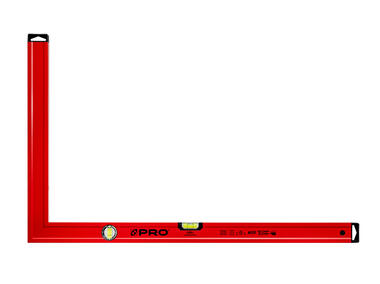 Zdjęcie: Kątownica czerwona wskaźnik pionu i poziomu 50x80 cm PRO