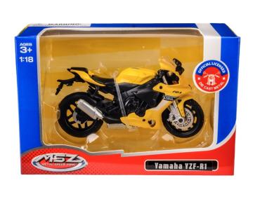 Zdjęcie: Model metalowy 1:18 Yamaha Yzf-R1 67705 żółty MSZ